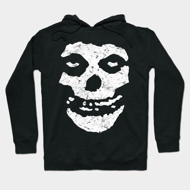 The Crimson Ghost Skull - Aged / Distressed Hoodie by RainingSpiders